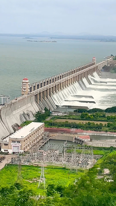 Tungabhadra Dam Gate is open ￼#krishna #water #travel #views #nature #cool #karnataka #telugu #love