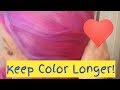 How To Care for Vibrant Colored Hair! Keep Color Longer!