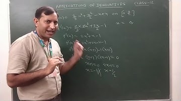 Suraj School Rewari Applications of Derivatives L13 Absolute maximum,minimum  CBSE Class 12 maths