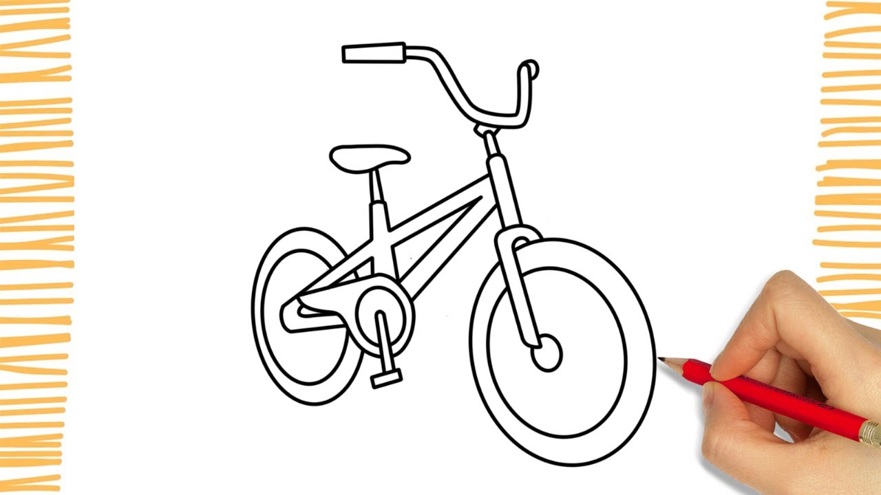 How to Draw a BMX BIKE I Easy - YouTube