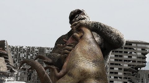 what if D-rex meet king kong 2017