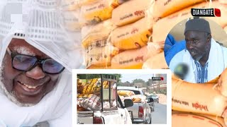 Touba le khalife general des mourides offre plus de 100 tone de theibe pour daara