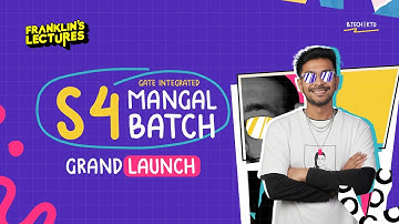 B.Tech S4 MANGAL BATCH LAUNCH | Franklin