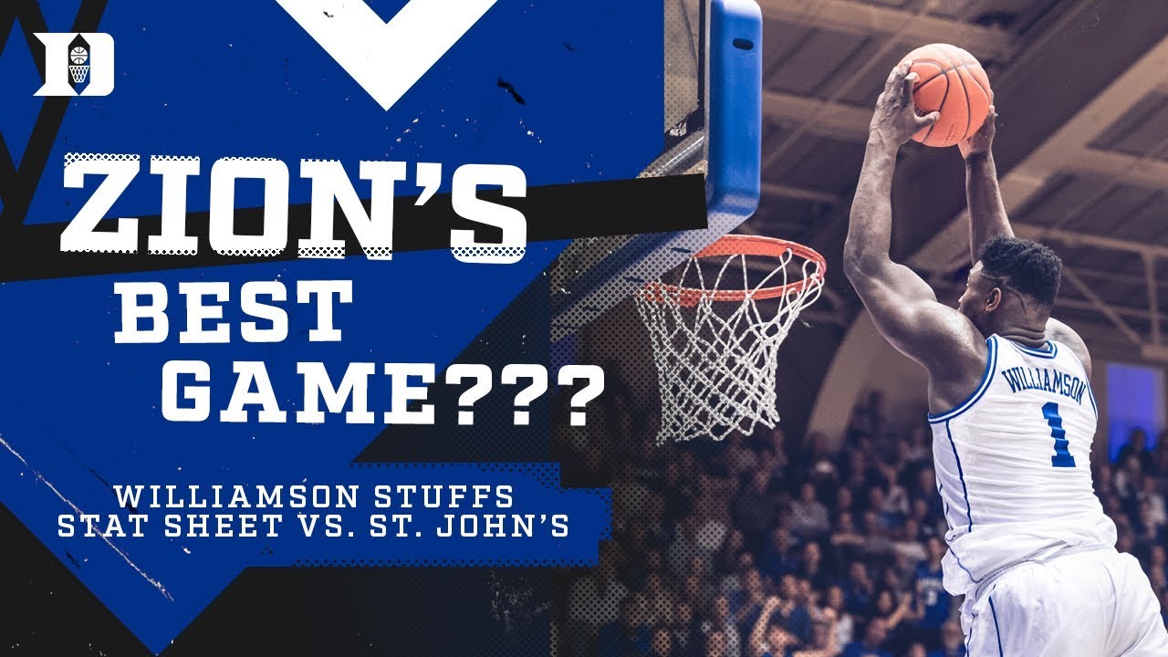 Watch: Zion Williamson Dominates With 29 Points in Win Over St. John's