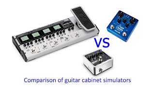 Cab Sim comparison - Palmer Pocket Amp vs ZOOM G5 vs NUX Solid Studio with AC Tone as preamp