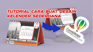 Cara membuat desain kalender duduk di coreldraw #BE TECH