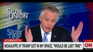 Democrat Terry McAuliffe Tries to Explain Away His Violent Threat Against Trump