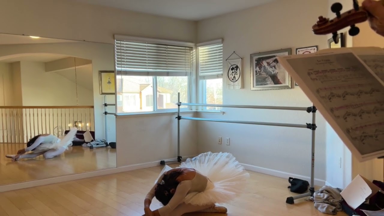 Hanako Ballet dying Swan  with Violin at home 2026