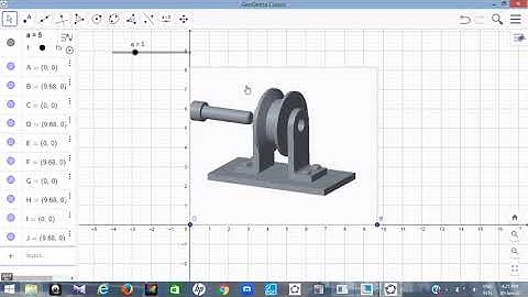 Animation in Geogebra; Geogebra as a dynamic software animating Creo Parametric Assembly