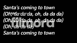 Sia - Santas Coming For Us ( Lyrics )
