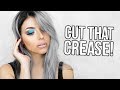 BLUE GLITTER HALF CUT CREASE TUTORIAL ft JUVIAS PLACE MINI MASQUERADE