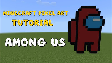 Minecraft Pixel Art Tutorial - Among us