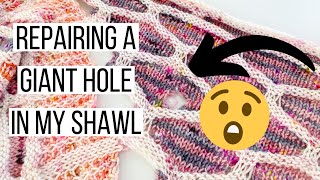 How to Fix Holes in Knitting with the Duplicate Stitch | Slipstravagnza Repair | Knitty Natty