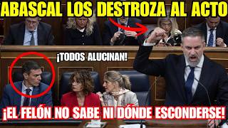 ¡BRUTAL! Abascal HUMILLA a Sánchez y se ríe de él... a usted le interesa la guerra.