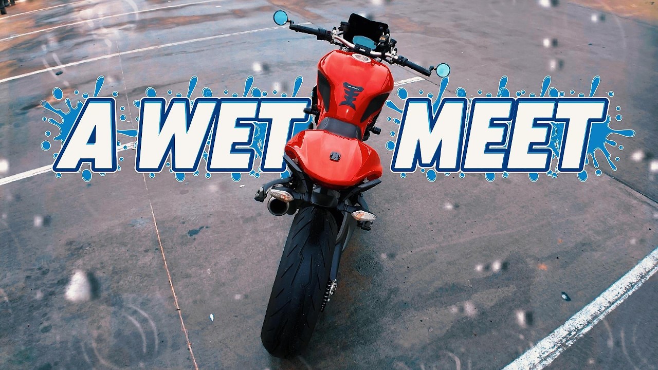 Wet and Slippery Start and Bike Meet Crazy Turnout