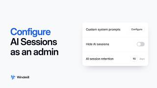 [10/11] AI Sessions tutorial: Configure AI Sessions as an admin