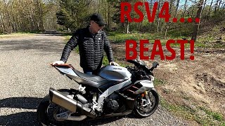 My first Vlog..RSV4 Review and Track Talk Part 1