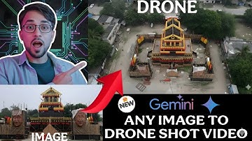 New Gemini Ai Drone Video Generate | Image To Ai Drone Generate Video | Ai Drone Video Generator