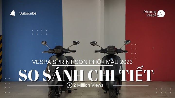 Đánh giá xe vespa sprint notte năm 2024