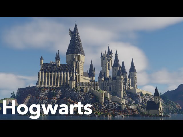 r Finishes Exterior of Hogwarts Castle on Minecraft