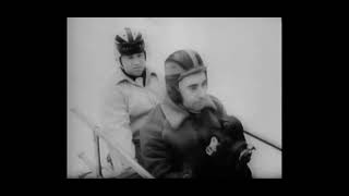 Bobsled Racers in Fast Trials, 1939 Lake Placid