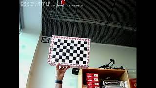 Measure the distance from the camera to the calibration pattern using OpenCV