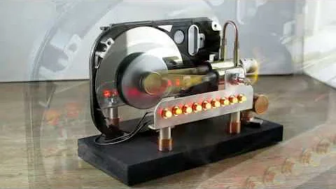 Stirling engine - Hot air engine - Recycled materials