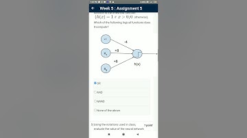 Introduction to Machine learning NPTEL Assign 5 Solution #answer #nptelassignmentsolution #week 5