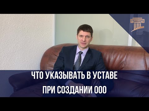 Что указывать в уставе при создании ООО