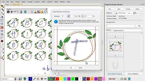 Keyboard design collections in EmbroideryStudio