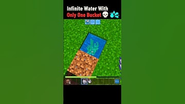 💧Minecraft’s Infinite Water Bucket Trick You Didn’t Know! 🤯