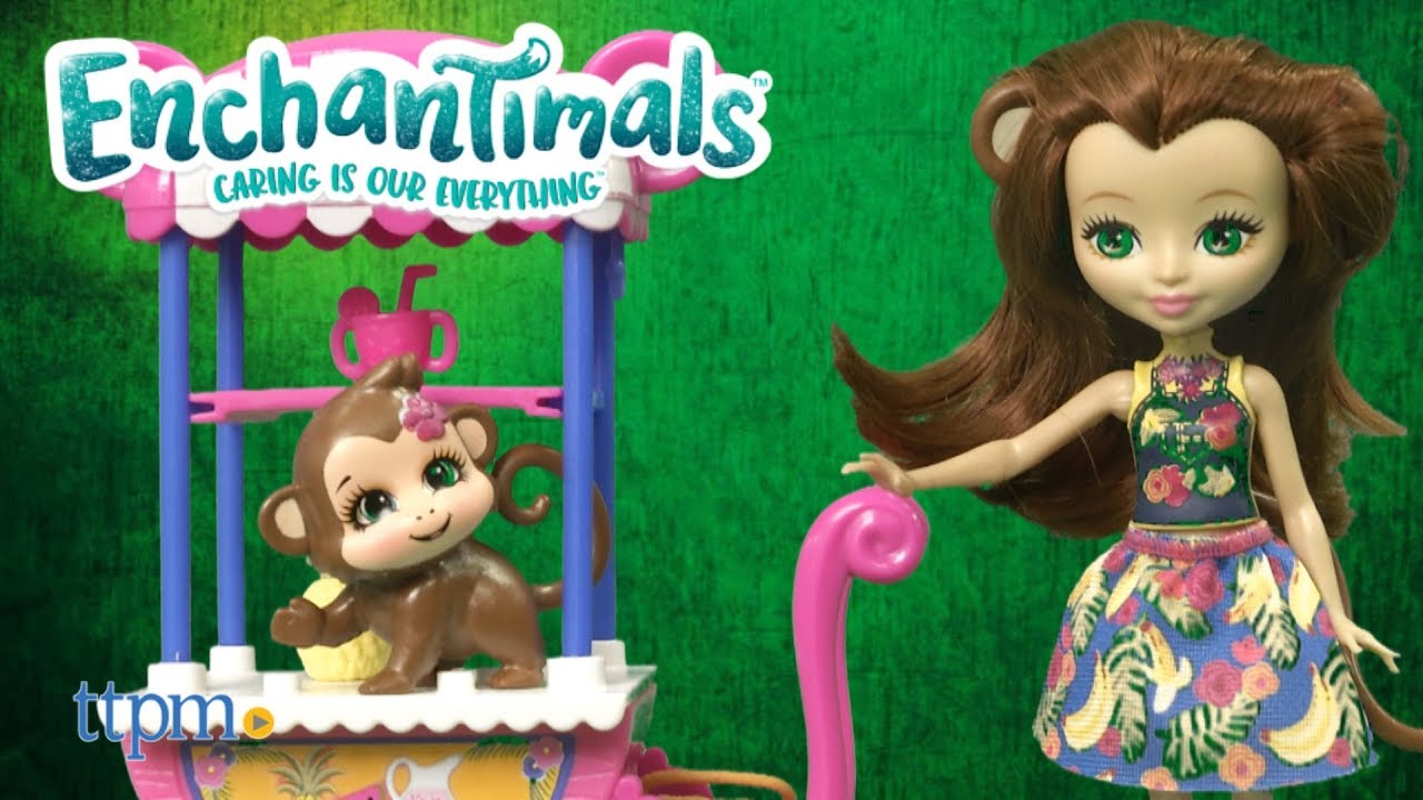 enchantimals fruit cart doll set