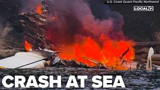 Coast Guard responds to fiery seaplane crash, rescues 11