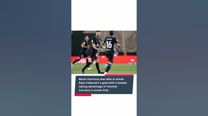 Rayo Vallecano 1-2 Atletico Madrid