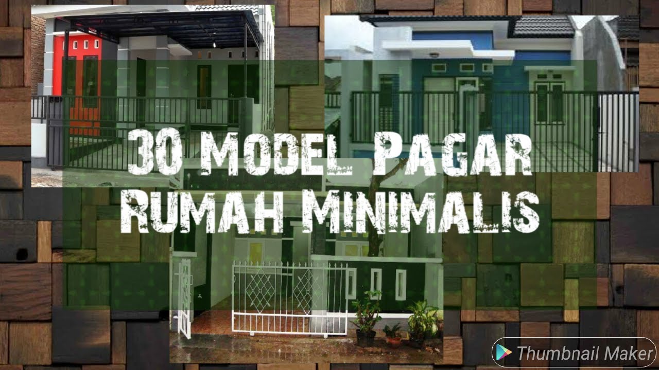 30 Model Pagar Rumah Minimalis YouTube