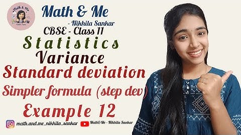 Eg12 Variance & Standard deviation Grouped data#statistics #maths #online #education #mathematics