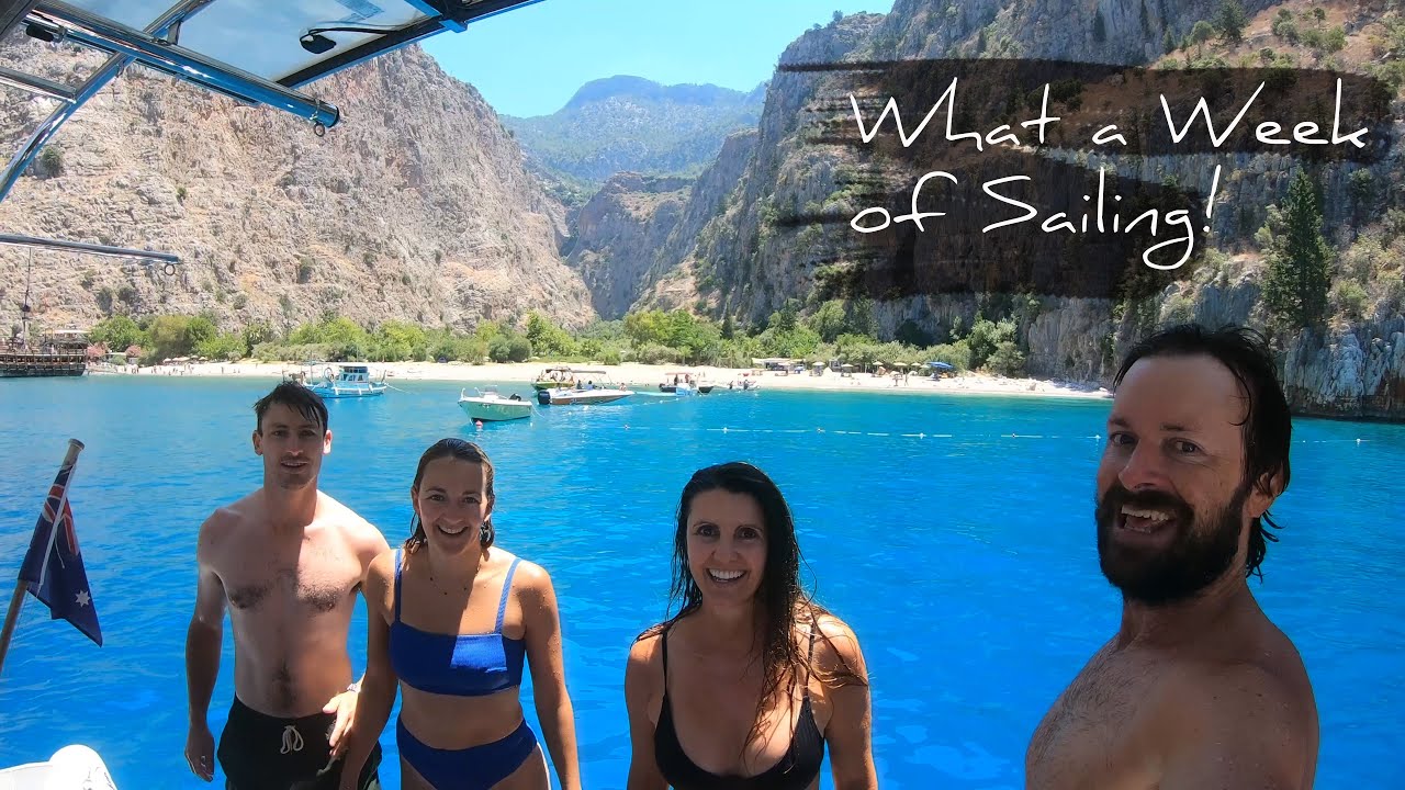 48. TEACHING FRIENDS HOW TO SAIL | Europe Summer | GOOD TIMES | Boat Life | Sailing Turkey