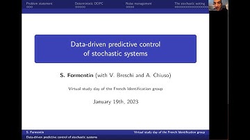 Data-Driven predictive control of stochastic systems