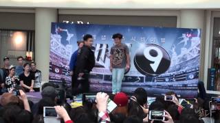 130929 댄싱9 타임스퀘어 팬미팅 블루아이 이준용 홍성식 김솔희 - 출첵