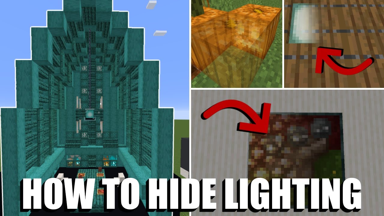 How To Make Hidden Lighting In Minecraft How to hide lighting in Minecraft! - YouTube