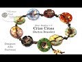 Criss Cross Button Bracelet- DIY Jewelry Making Tutorial by PotomacBeads