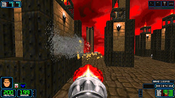 Sunder - Map 5: Precarious with "Uber Chaingun" mod (No saves and Max-Kill)