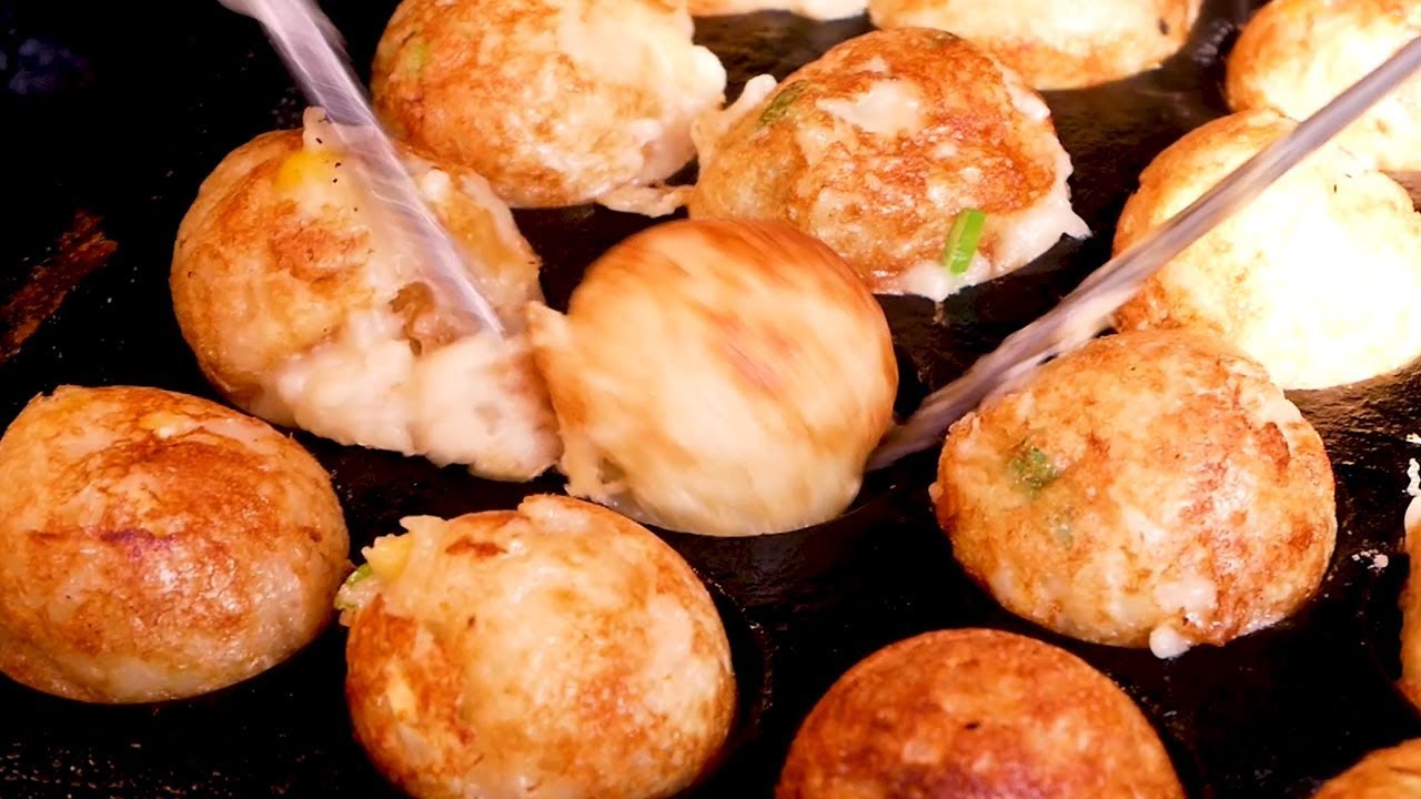 Takoyaki Of Various Flavors Korean Street Food Youtube Takoyaki Of Various Flavors Korean Street Food Youtube