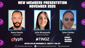 New Members Presentation - Blockchain Game Alliance, November 2025 📱
