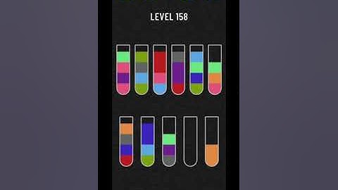 Water sort puzzle level 158