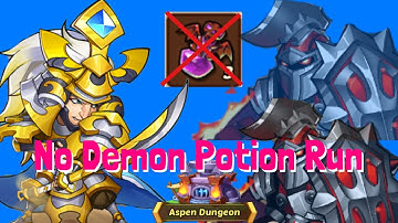 Idle Heroes: F2P E5 Inosuke Aspen Dungeon ❌ Demon Potion Run