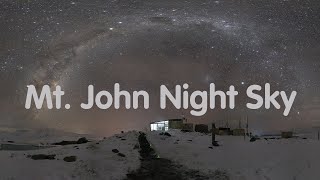 360 Panoramic Night Sky Time Lapse at the Mt John Observatory