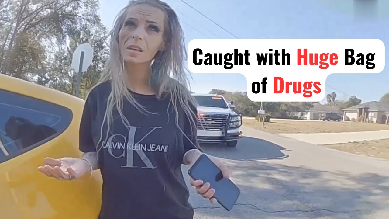 A Woman Arrested with Huge Amount of Drugs During Traffic Stop - YouTube