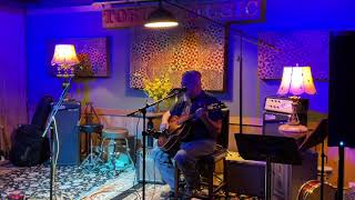 Eric at The Great Wide-Open Mic at Tobias Music October 2025.