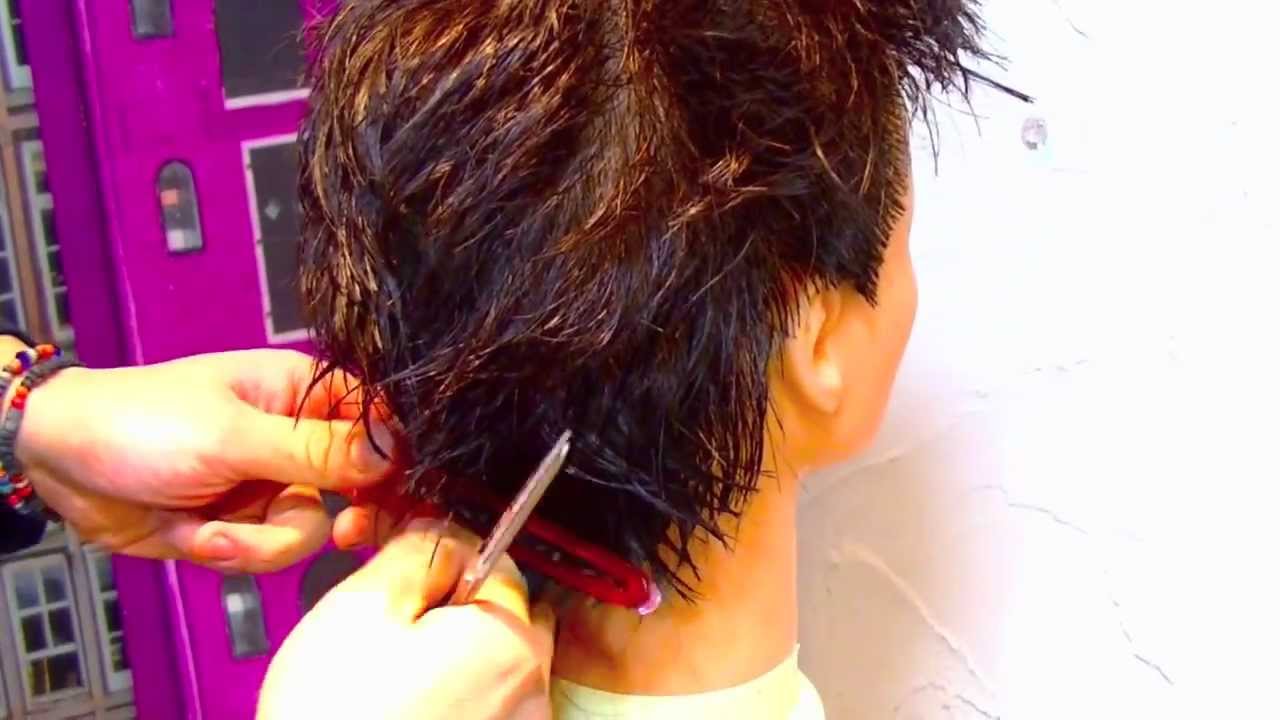 髪型 メンズツーブロック ショート 自宅で１００円ヘアカット 自分で Youtube
